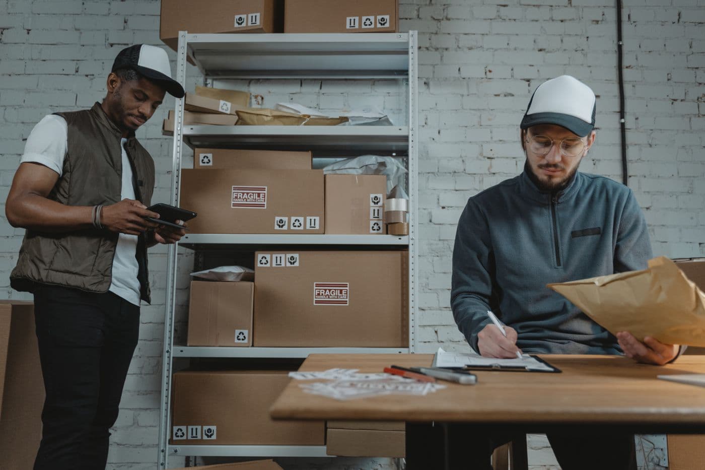 Customer completing an online order on a laptop
